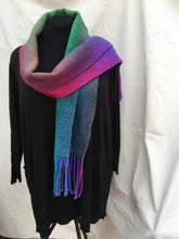 Load image into Gallery viewer, pure wool graduated colour feature scarf

