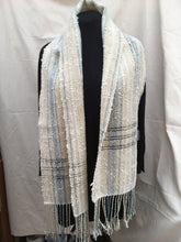 Load image into Gallery viewer, linen mix scarf with leno lace highlight
