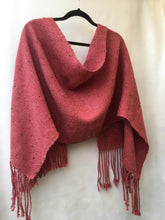 Load image into Gallery viewer, Soft Dusky Pink Tweedy Shawl/ wrap
