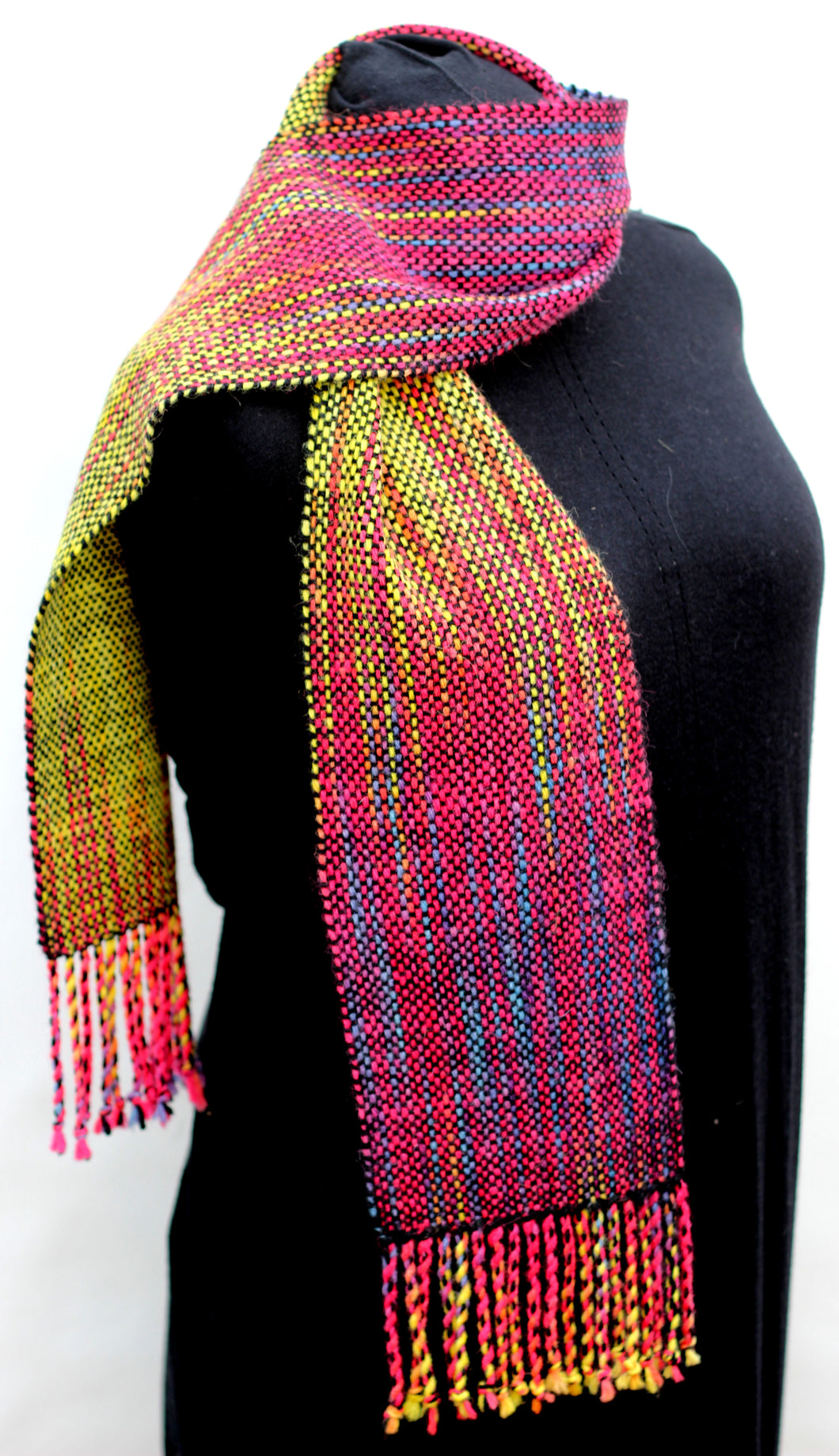 hand dyed palindrome statement scarf