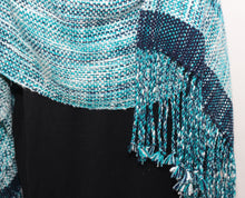 Load image into Gallery viewer, Silky soft large shawl wrap with leno highlights.
