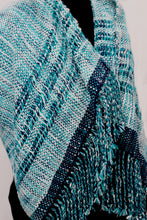 Load image into Gallery viewer, Silky soft large shawl wrap with leno highlights.
